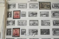 COLLECTION MONDIALE DE PLUS DE 7 000 TIMBRES DES ANNÉES 1860 AUX ANNÉES 1980, NEUFS ET OBLITÉRÉS, DANS UN ALBUM HARRIS