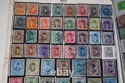 COLLECTION MONDIALE DE TIMBRES DES ANNÉES 1860 AUX ANNÉES 1980 DE PLUS DE 7500 TIMBRES NEUFS ET OBLITÉRÉS DANS UN ALBUM HARRIS