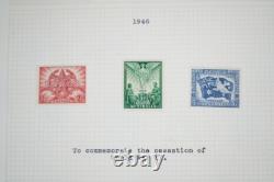 COLLECTION MONDIALE DE TIMBRES DES ANNÉES 1920 À 1970, PLUS DE 850 TIMBRES NEUFS ET USAGÉS STOCKÉS DANS UN ALBUM A-K
