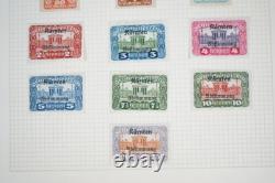 COLLECTION MONDIALE DE TIMBRES DES ANNÉES 1920 À 1970, PLUS DE 850 TIMBRES NEUFS ET USAGÉS STOCKÉS DANS UN ALBUM A-K