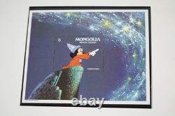 COLLECTION MONDIALE DE TIMBRES DISNEY DES ANNÉES 1980 DE PLUS DE 325 TIMBRES ET 55 FEUILLES, TOUS NEUFS DANS UN ALBUM