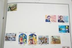 COLLECTION MONDIALE DES ANNÉES 1920 AUX ANNÉES 1980 DE PLUS DE 3 500 TIMBRES NEUFS ET OBLITÉRÉS DANS UN ALBUM HARRIS