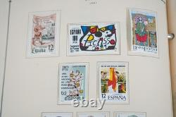 COLLECTION MONDIALE DES ANNÉES 1980-1990 DE PLUS DE 1 550 TIMBRES NEUFS ET OBLITÉRÉS DANS UN ALBUM SCOTT