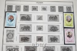 COLLECTION MONDIALE U-T ANNÉES 1910-1970 DE PLUS DE 800 TIMBRES NEUFS ET USAGÉS SUR PAGES D'ALBUM