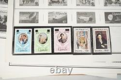 COLLECTION MONDIALE U-T ANNÉES 1910-1970 DE PLUS DE 800 TIMBRES NEUFS ET USAGÉS SUR PAGES D'ALBUM