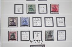 COLLECTION SAAR 1920-1950 DE PLUS DE 125 TIMBRES NEUFS ET USAGÉS DANS UN ALBUM LINDNER
