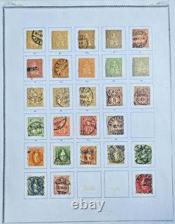 COLLECTION SUISSE – 1 000 timbres neufs et oblitérés, 1862-2000, 62 pages d’album