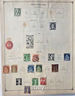 COLLECTION SUISSE – 1 000 timbres neufs et oblitérés, 1862-2000, 62 pages d’album