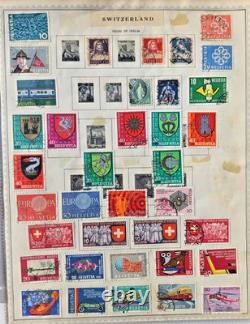 COLLECTION SUISSE – 1 000 timbres neufs et oblitérés, 1862-2000, 62 pages d’album