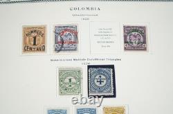 COLOMBIE 1860-1980 COLLECTION DE PLUS DE 1 750 TIMBRES NEUFS ET USAGÉS DANS UN ALBUM SCOTT