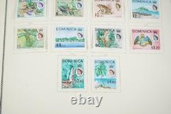 COLONIES BRITANNIQUES 1860s-1960s COLLECTION DE PLUS DE 1 150 TIMBRES NEUFS ET USAGÉS DANS UN ALBUM