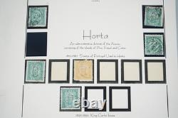 COLONIES DU PORTUGAL ANNÉES 1880-1910 COLLECTION DE 350 TIMBRES NEUFS ET OBLITÉRÉS SUR FEUILLES D'ALBUM