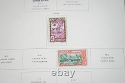 COLONIES FRANÇAISES ANNÉES 1930-1940 COLLECTION DE PLUS DE 750 TIMBRES STOCKÉS DANS UN ALBUM SCOTT