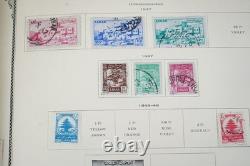 COLONIES FRANÇAISES ANNÉES 1930-1940 COLLECTION DE PLUS DE 750 TIMBRES STOCKÉS DANS UN ALBUM SCOTT