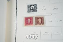 COREE TCHÉCOSLOVAQUE 1910-1940 COLLECTION DE PLUS DE 550 TIMBRES NEUFS ET USAGÉS DANS UN ALBUM SCOTT