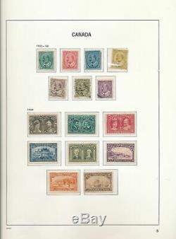 Canada 1851/1969 M & U Davo Album Imprimé Sans Charnière (400+) Gm27
