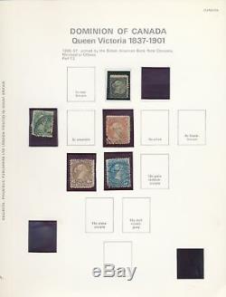 Canada 1859/1973 Album Imprimé Collection Utilisée (appx 500+) Alb457