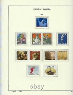 Canada- Collection Massive 1980-1999-album Schaubek- Binder/poussière Couverture/300$cad