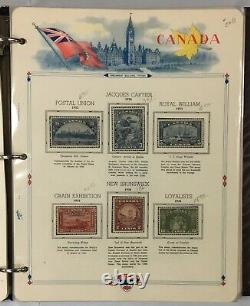 Canada Magnifique Collection De Timbres 1851-1968 Hinged/munted In A White Ace Album