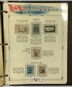 Canada Magnifique Collection De Timbres 1851-1968 Hinged/munted In A White Ace Album