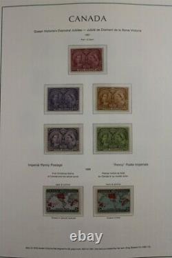 Canada Premium 1859-2006 Mh / Mnh 3 Albums Victoria Investment Collection De Timbres