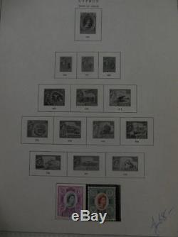 Chypre Belle Collection De La Monnaie Sur Les Pages D'album. Stanley Gibbons Cat £ 1790