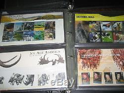 Collection 101 Packs De Présentation Commémoratives 2000-2010 Fv Timbres £ 435 Albums