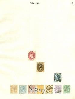 Collection Ceylan 1863-1949. Mint & Utilisé Sur 8 Pages D'album. Beau Lot Propre