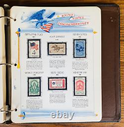 Collection Commémorative Américaine D’albums De Timbres 1950-1983 Mnh Sur 46 Pages White Ace