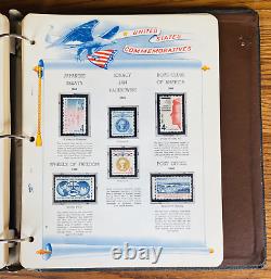 Collection Commémorative Américaine D’albums De Timbres 1950-1983 Mnh Sur 46 Pages White Ace