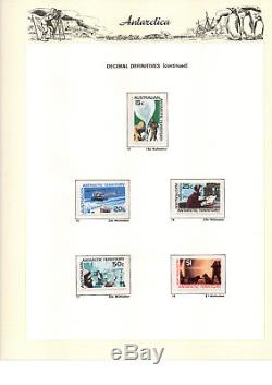 Collection Complète Aat 1957 1991 Timbres, Mnh En Album Vert Ss Hingeless + Slip