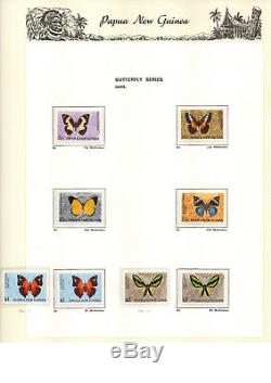 Collection Complète Png 1952 1990 Timbres, Mnh Dans 2 Albums Ss Hingeless + Feuillets