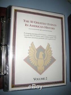 Collection D'albums Commémoratifs De L'histoire Des États-unis D'amérique Avec L'histoire Des États-unis - Pcs 50