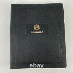 Collection D'albums De Timbres De Minkus Canada 1851-1977 Binder À Livre Hingé W Timbres