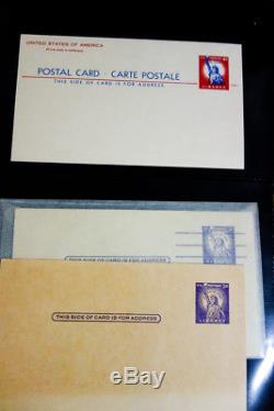 Collection De Cartes Postales De Timbres Américains En 2 Albums