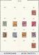 Collection De Ceylan Timbres De 1903-1972 Sur Les Pages D'album 240v Utilisé