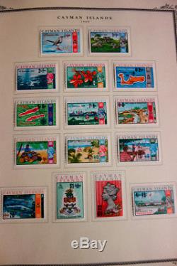 Collection De Timbres À La Menthe Des Îles Caïmans Dans L'album Scott