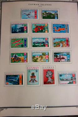 Collection De Timbres À La Menthe Des Îles Caïmans Dans L'album Scott