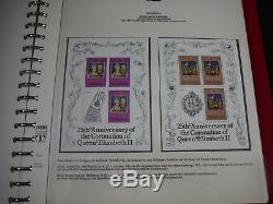 Collection De Timbres Complète Du 25e Anniversaire De Coronation Mnh X2 Lindner Albums