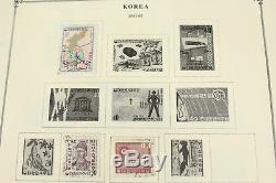 Collection De Timbres De Corée Sur Les Pages D'album Scott 1948-1962, Look Neuf