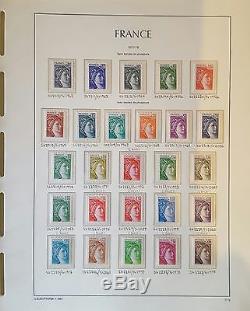 Collection De Timbres De France 1960-1979 La Monnaie Sans Montée Dans Lighthouse Album Et Slip Ca
