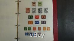 Collection De Timbres De Grande-bretagne Dans L'album Gibbons Avec Environ 800 Timbres Jusqu'à 1980