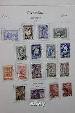 Collection De Timbres De Grèce Dans L'album Ka-be Et 880 Timbres Utilisés Certains Non Utilisés -st-096