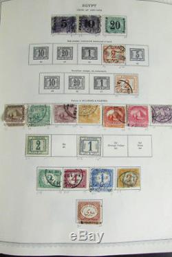 Collection De Timbres De L'égypte Au Début De L'album De Minkus