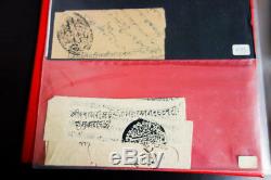 Collection De Timbres De L'inde De Plus De 95 Documents Anciens De 1754 À 1934 Dans L'album