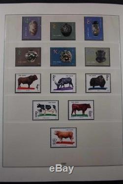 Collection De Timbres De La Chine Prc Mnh 1981-2013 Premium Albums De Luxus 5 Lindner