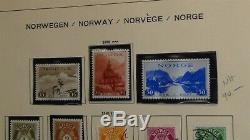 Collection De Timbres De Norvège Dans L'album Schaubek À 65 Avec Environ 650 Timbres Classiques