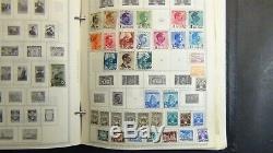 Collection De Timbres De Roumanie Dans L'album Minkus Sur Des Pages Comportant Environ 2 500 Timbres Jusqu'à 94