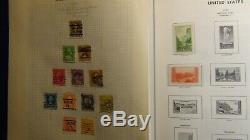 Collection De Timbres Des États-unis Dans L'album Harris Liberty Avec Environ 1 250 Timbres '88