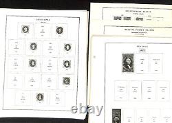 Collection De Timbres Des États-unis Dans L'album National Scott, 1846-1972 Mint Nh (ah)